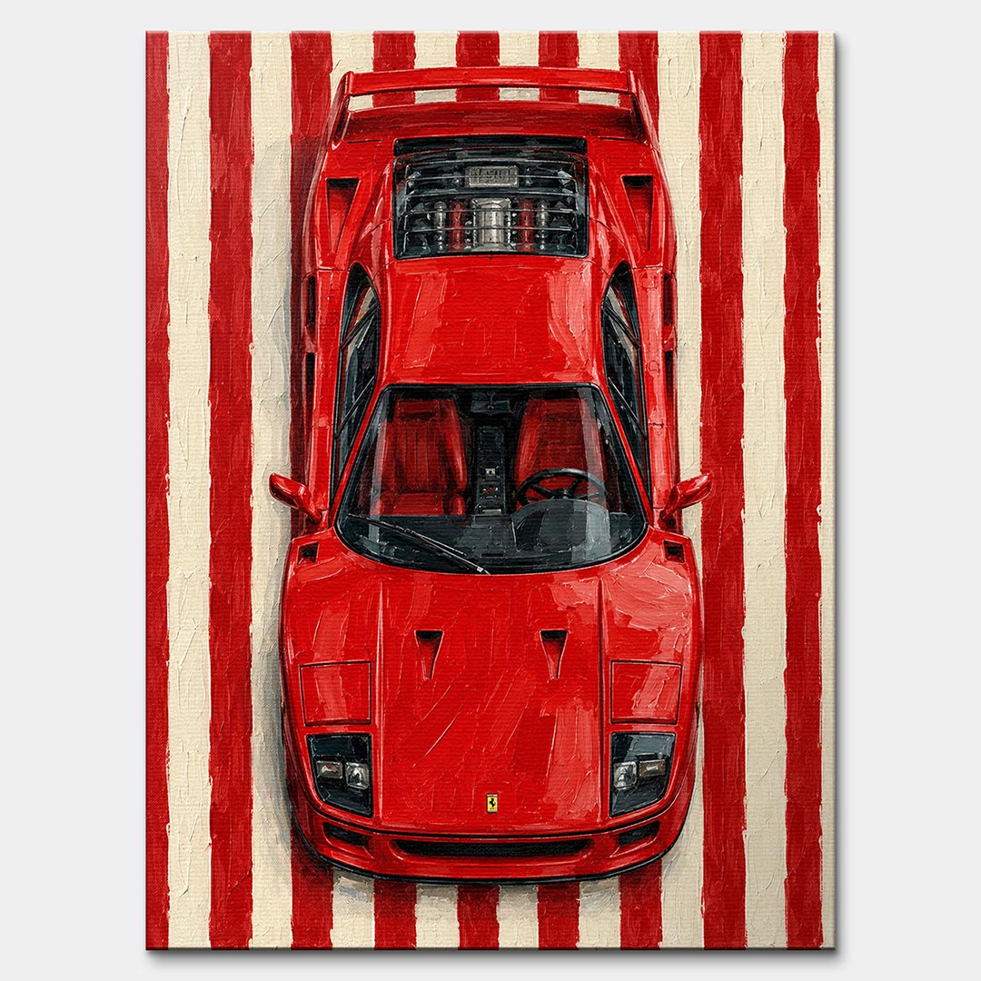 Obraz Red Lines – Płótno – Bez ramy – Huephant