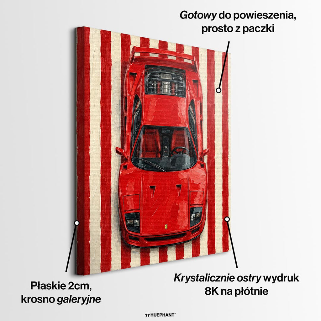 Obraz Red Lines – informacje o wykonaniu – Huephant