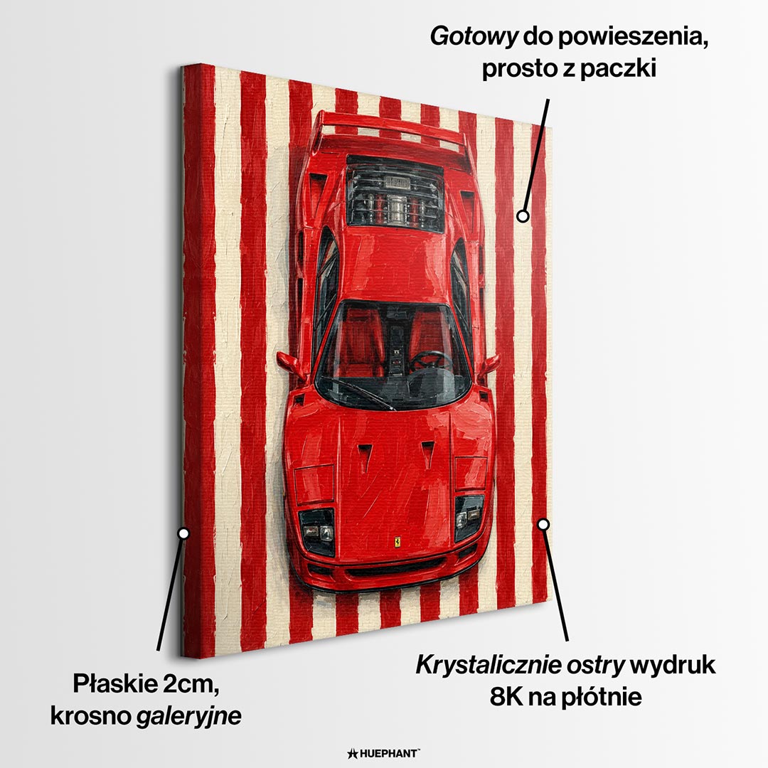 Obraz Red Lines – informacje o wykonaniu – Huephant
