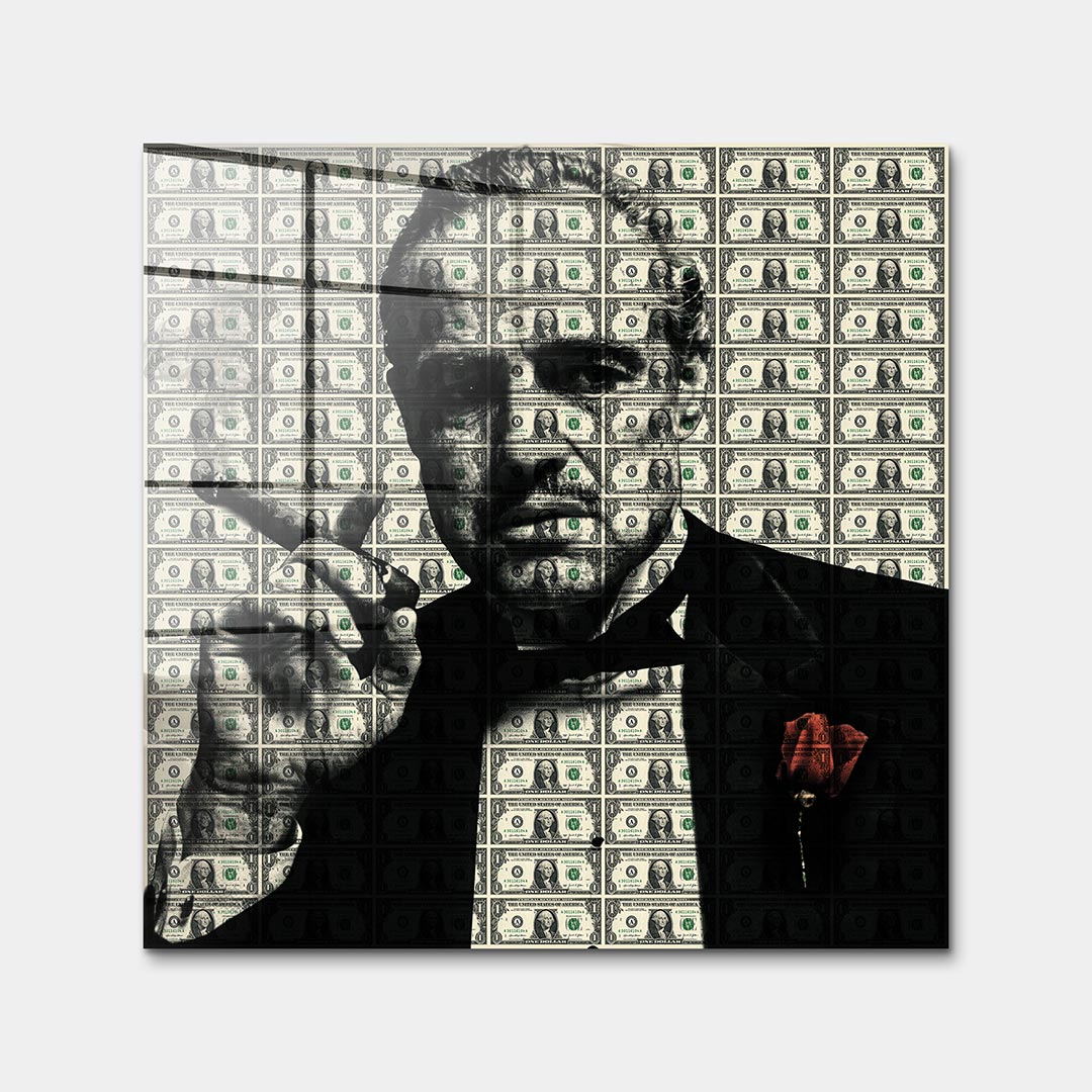 Obraz Red Rose – Szkło akrylowe – Bez ramy – Huephant