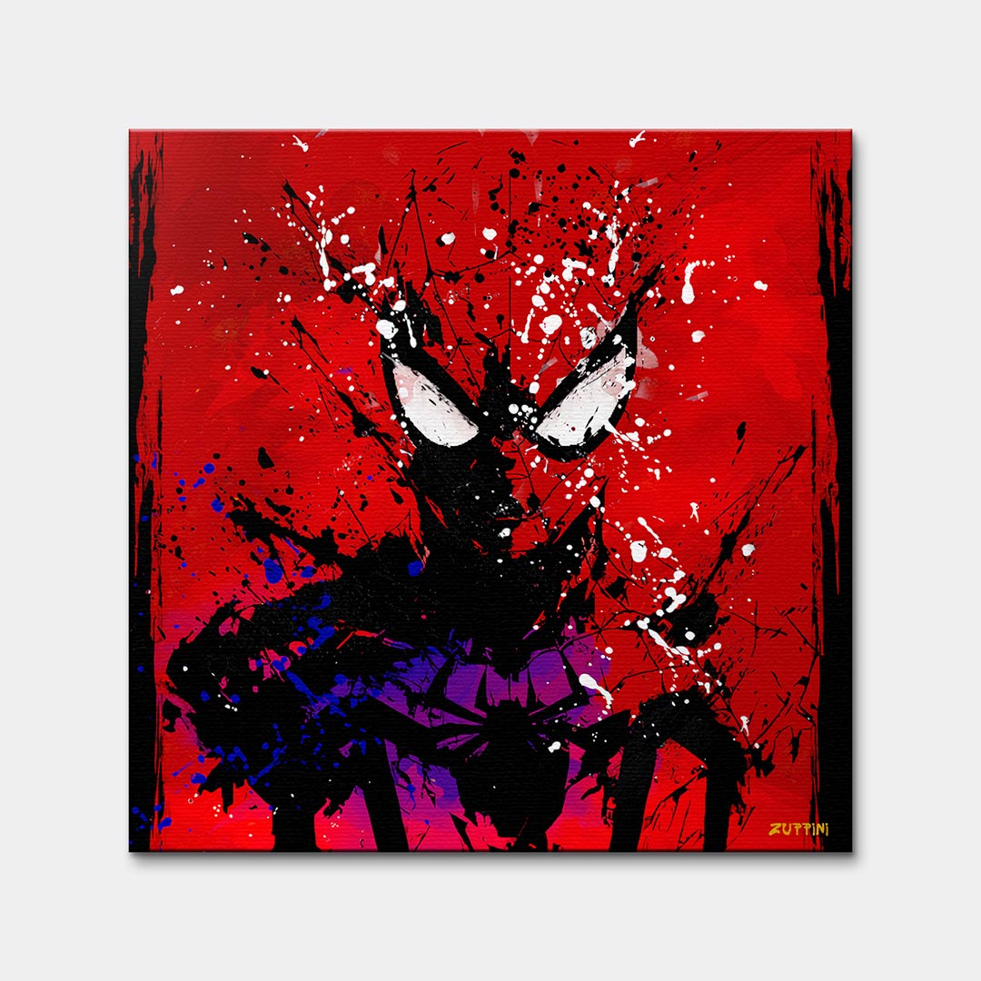 Red Web – Płótno – Bez ramy – Huephant