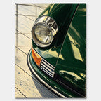 Obraz Headlight Halftone – Szkło akrylowe – Bez ramy – Huephant