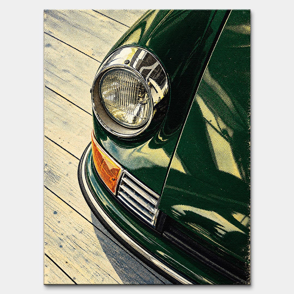 Obraz Headlight Halftone – Płótno – Bez ramy – Huephant