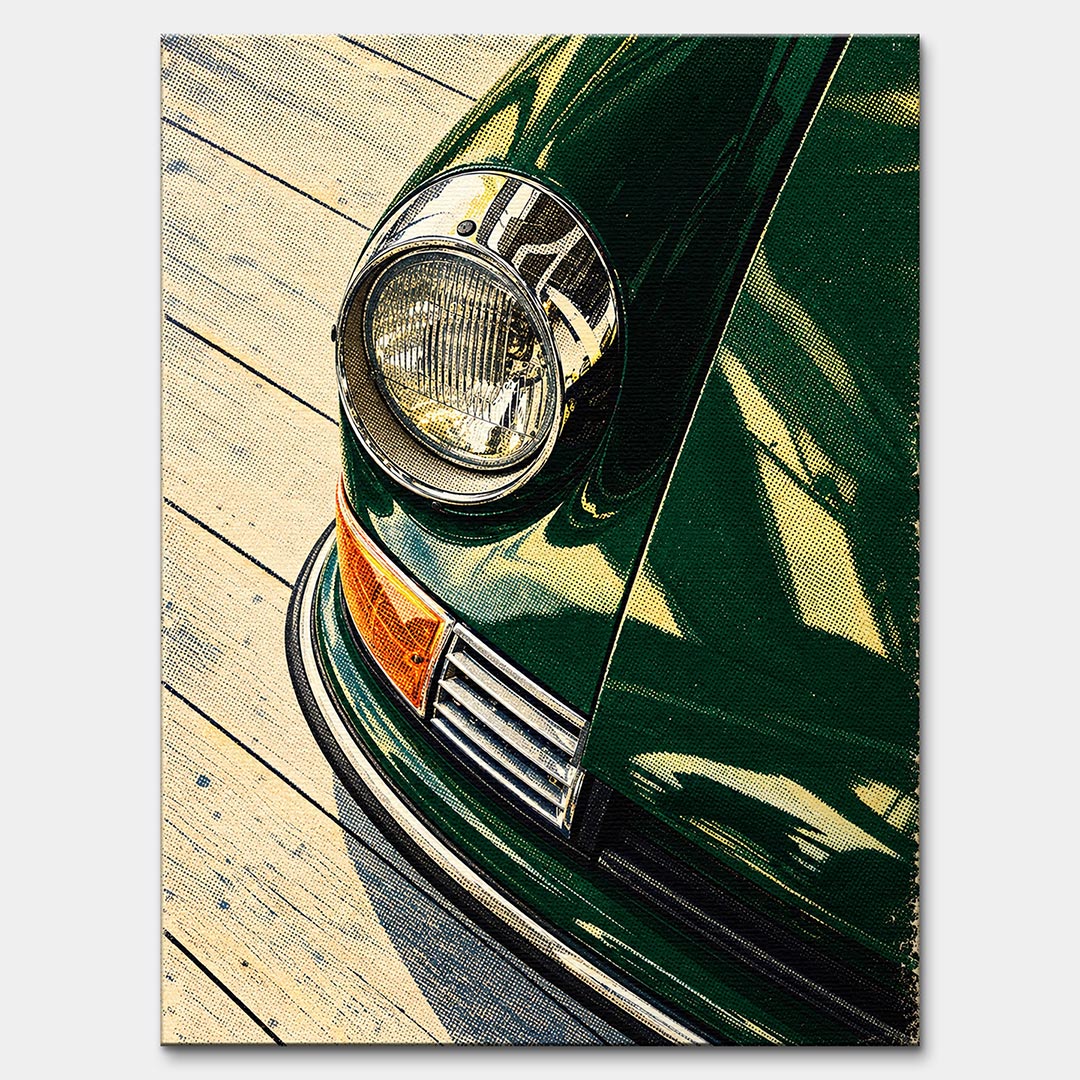 Obraz Headlight Halftone – Płótno – Bez ramy – Huephant