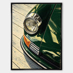 Obraz Headlight Halftone – Płótno – Czarna rama – Huephant
