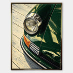 Obraz Headlight Halftone – Płótno – Złota rama – Huephant