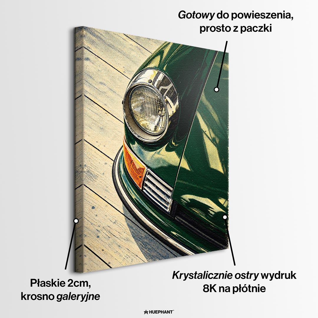 Obraz Headlight Halftone – informacje o wykonaniu – Huephant