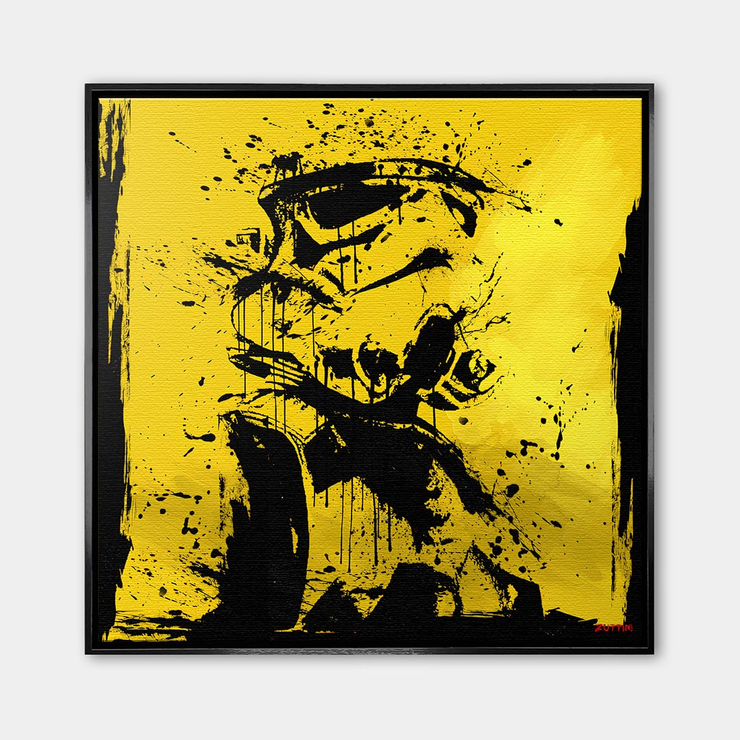 Space Soldier – Płótno – Czarna rama – Huephant