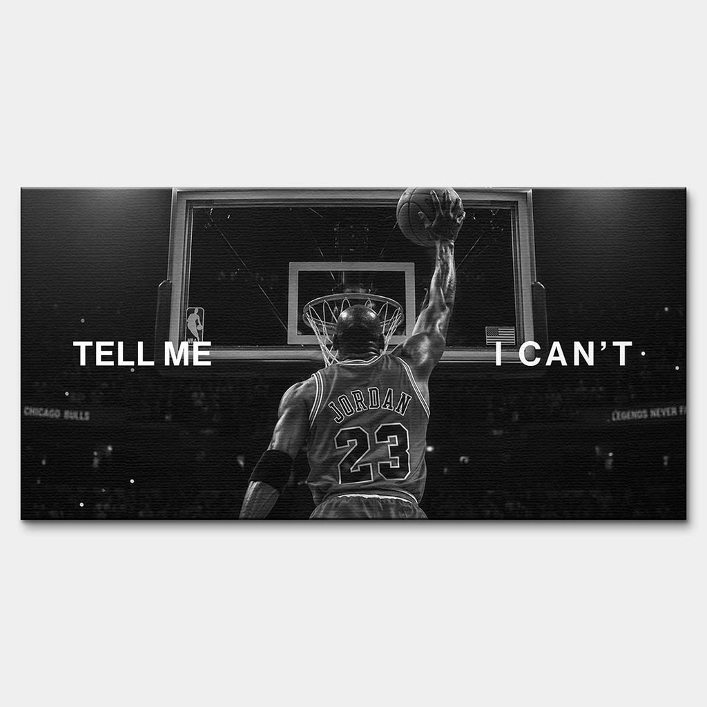 Obraz Tell Me I Can't – Płótno – Bez ramy – Huephant
