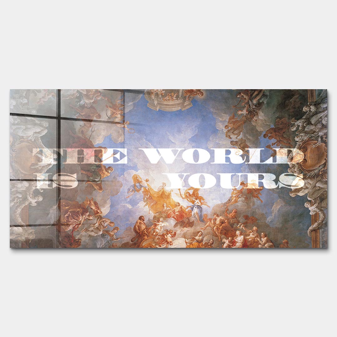 Obraz The World Is Yours – Szkło akrylowe – Bez ramy – Huephant