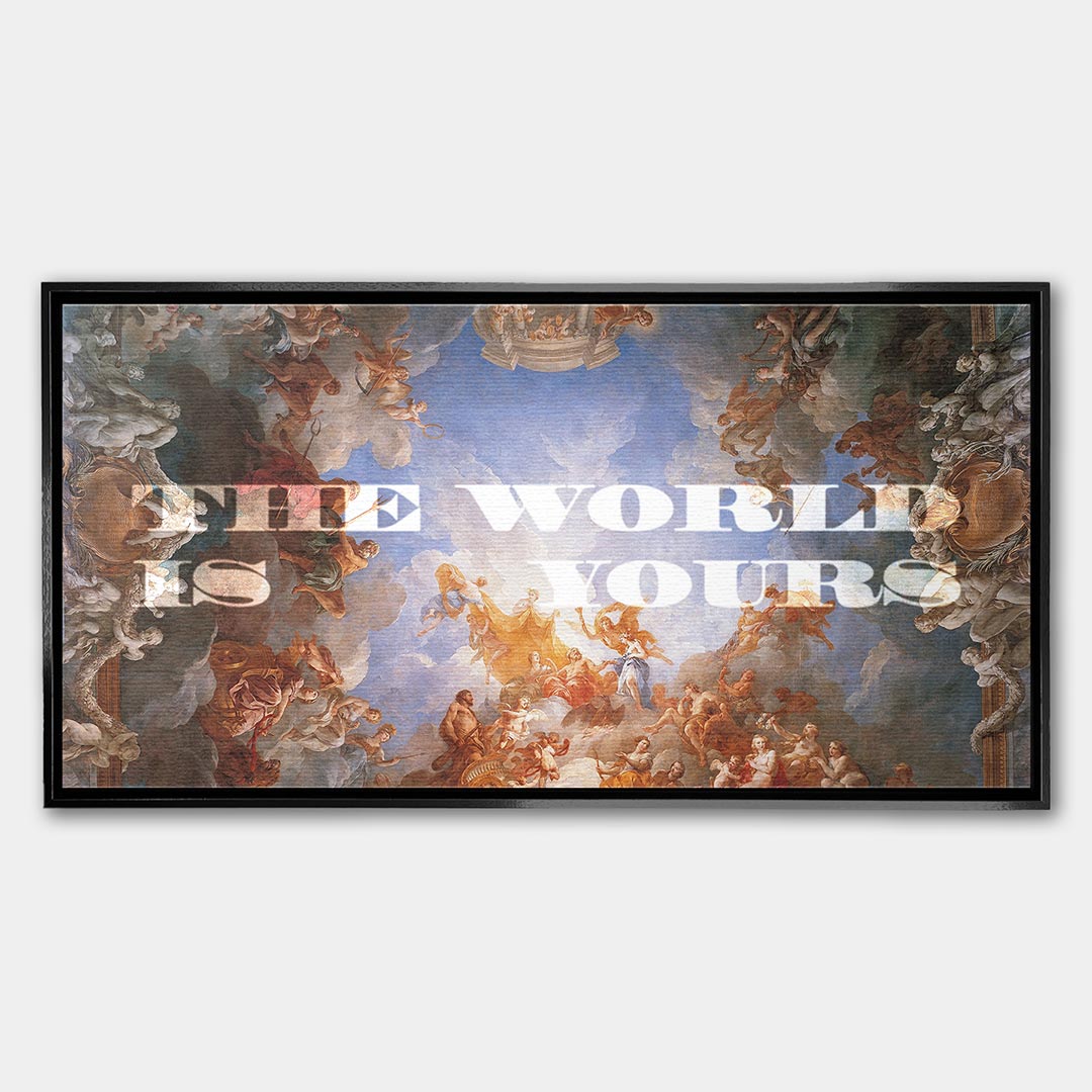 Obraz The World Is Yours – Płótno – Czarna rama – Huephant