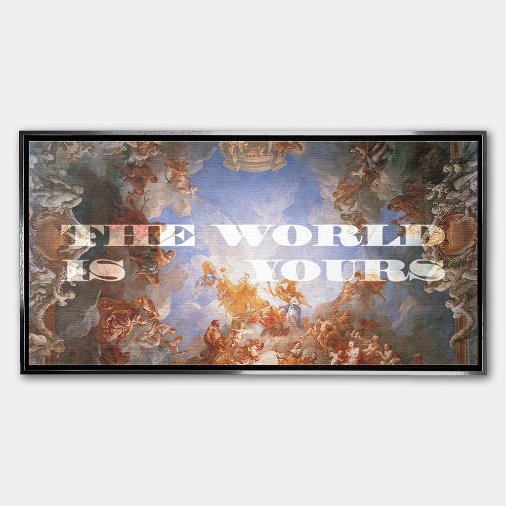 Obraz The World Is Yours – Płótno – Srebrna rama – Huephant