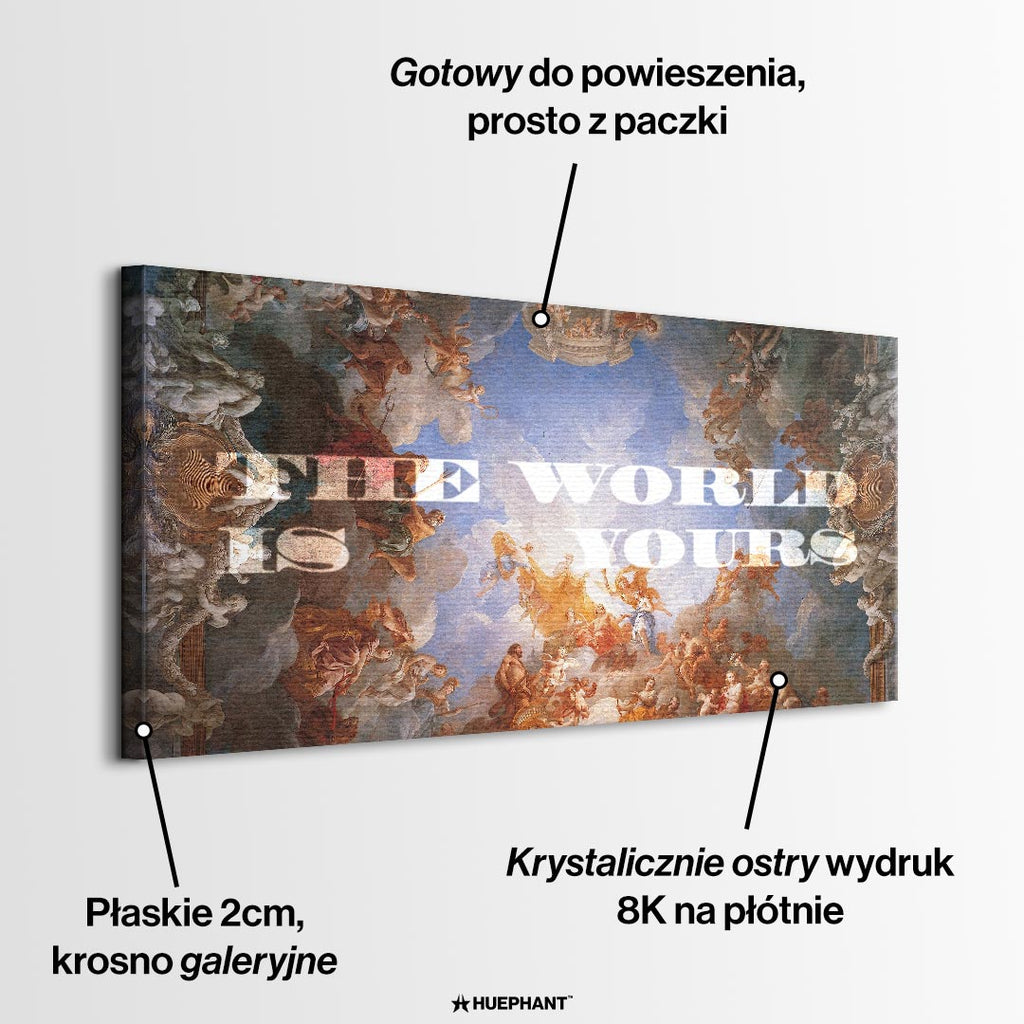 Obraz The World Is Yours – informacje o wykonaniu – Huephant