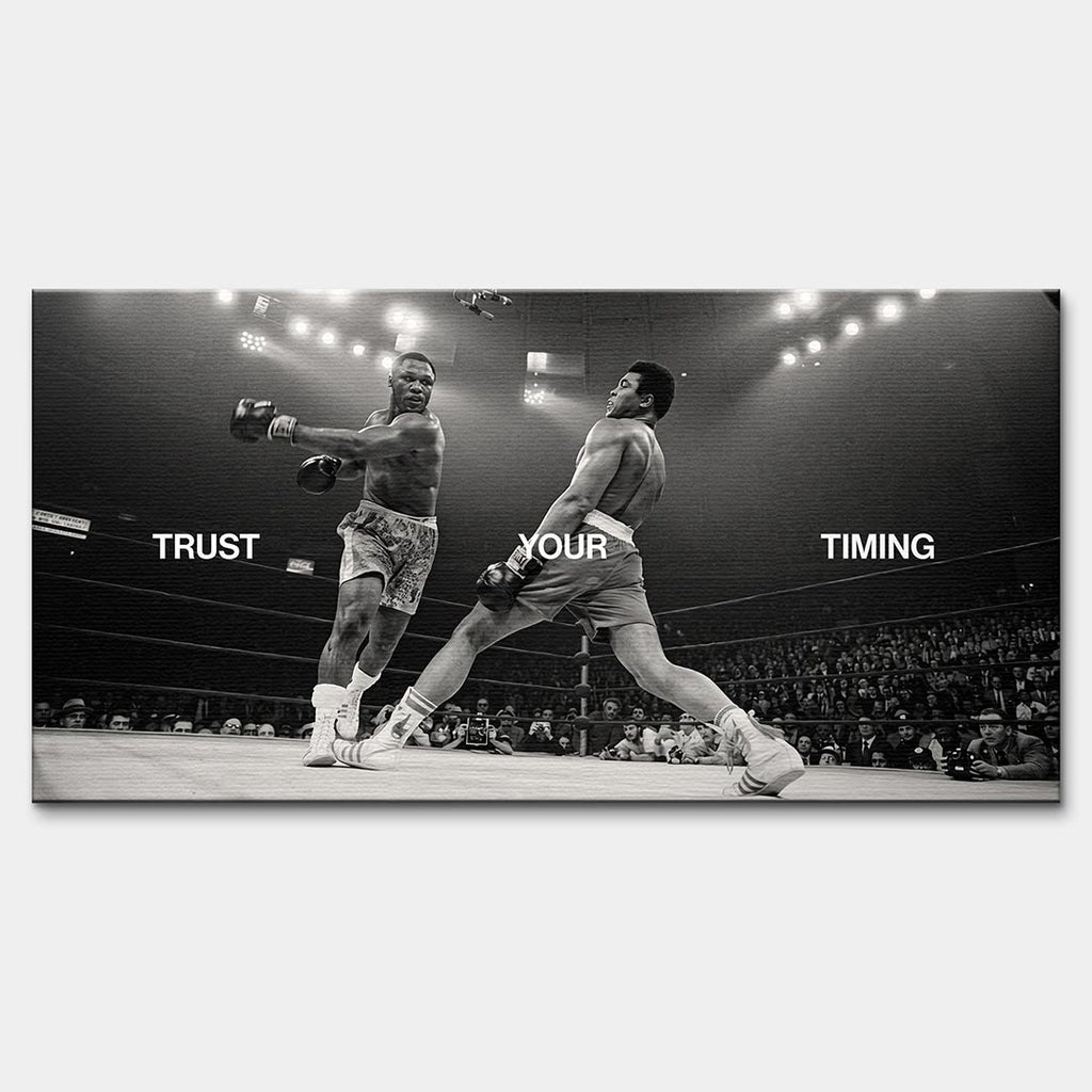 Obraz Trust Your Timing – Płótno – Bez ramy – Huephant