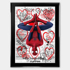 Upside Love – Płótno – Srebrna rama – Huephant