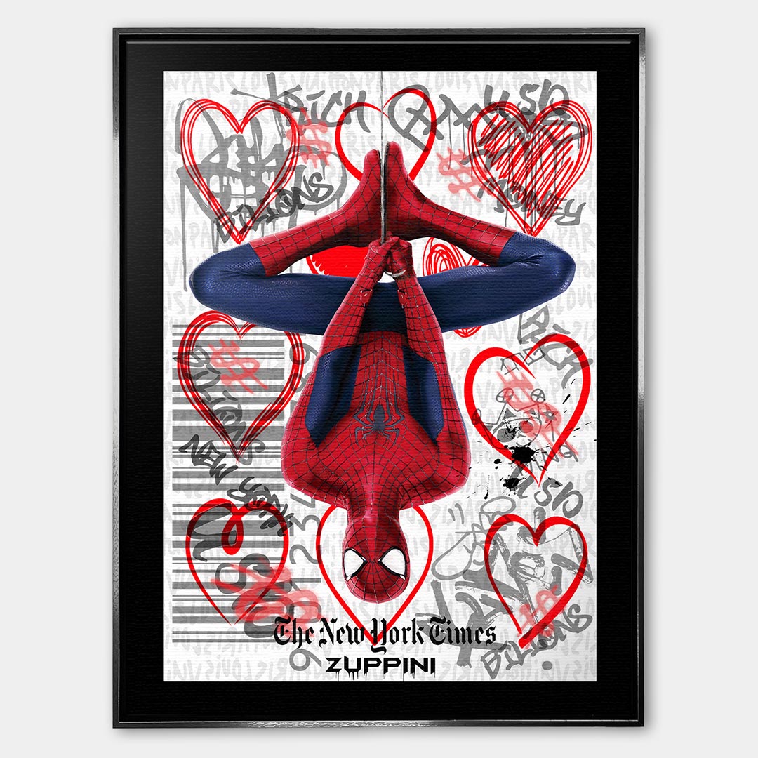 Upside Love – Płótno – Srebrna rama – Huephant