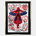 Upside Love – Płótno – Złota rama – Huephant