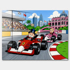 Obraz Wealthy Race – Szkło akrylowe – Bez ramy – Huephant