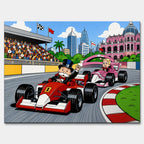 Obraz Wealthy Race – Płótno – Bez ramy – Huephant