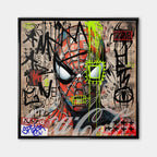 Web Chaos – Płótno – Czarna rama – Huephant
