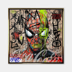 Web Chaos – Płótno – Złota rama – Huephant