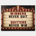 Obraz Winners Never Quit – Płótno – Bez ramy – Huephant
