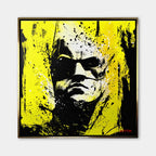 Yellow Vigilante – Płótno – Złota rama – Huephant