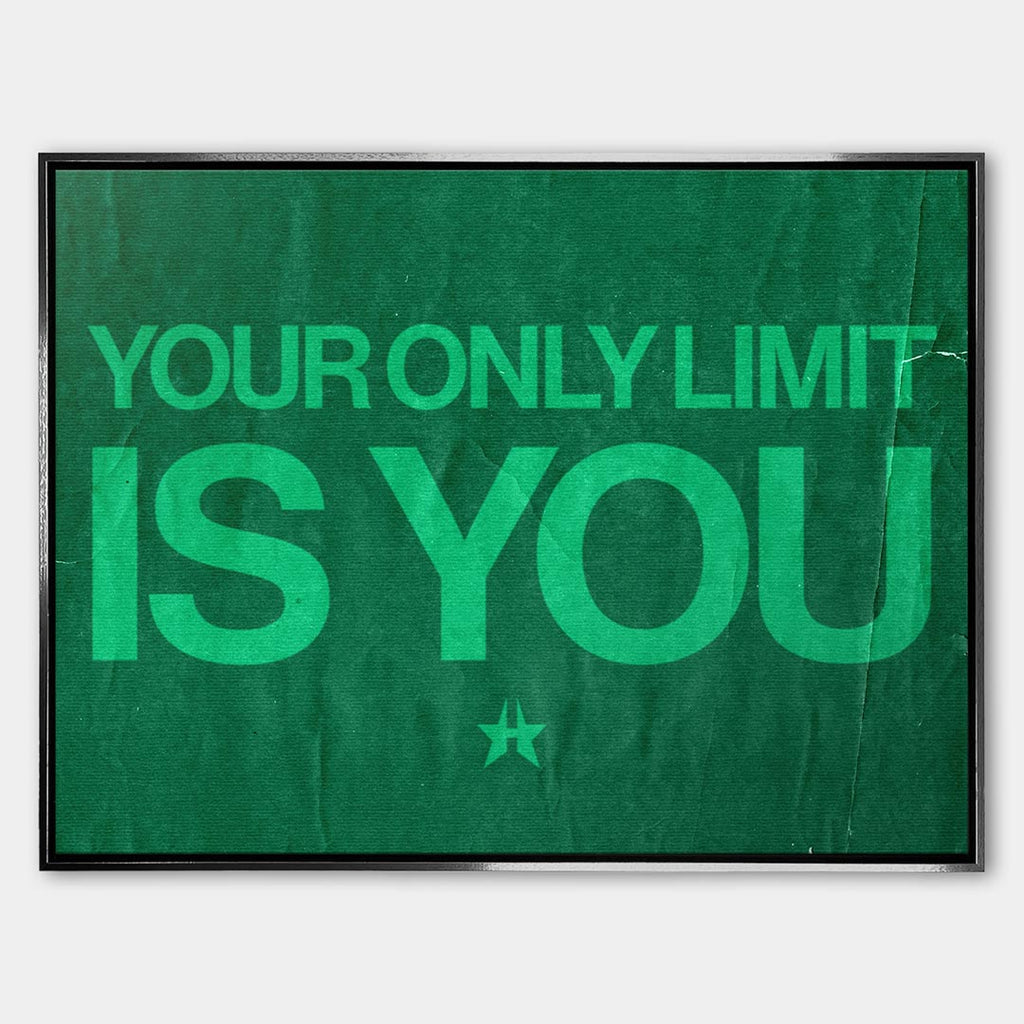 Obraz Your Only Limit Is You – Płótno – Srebrna rama – Huephant