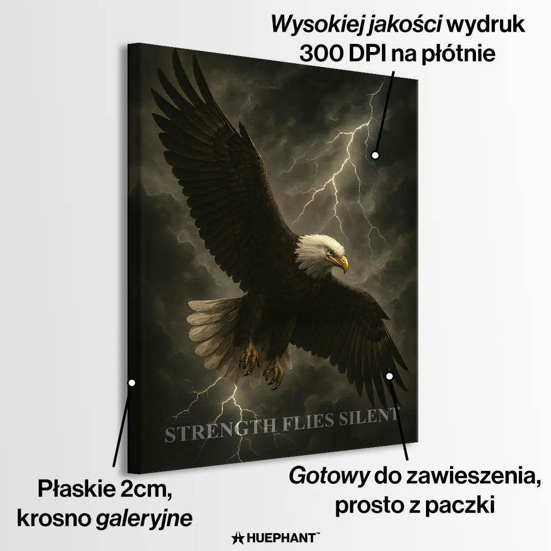 obraz na płótnie orzeł strength flies silent
