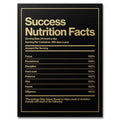 motywacyjny obraz na płótnie success nutrition facts skład wartości sukcesu