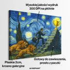 motywacyjny obraz na płótnie i turn my dreams into reality van gogh