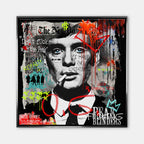 Nowoczesny obraz na płótnie Thomas "Fu**in" Shelby. Wydruk galeryjny w stylu street art z graffiti, motywacyjny obraz do biura i salonu.