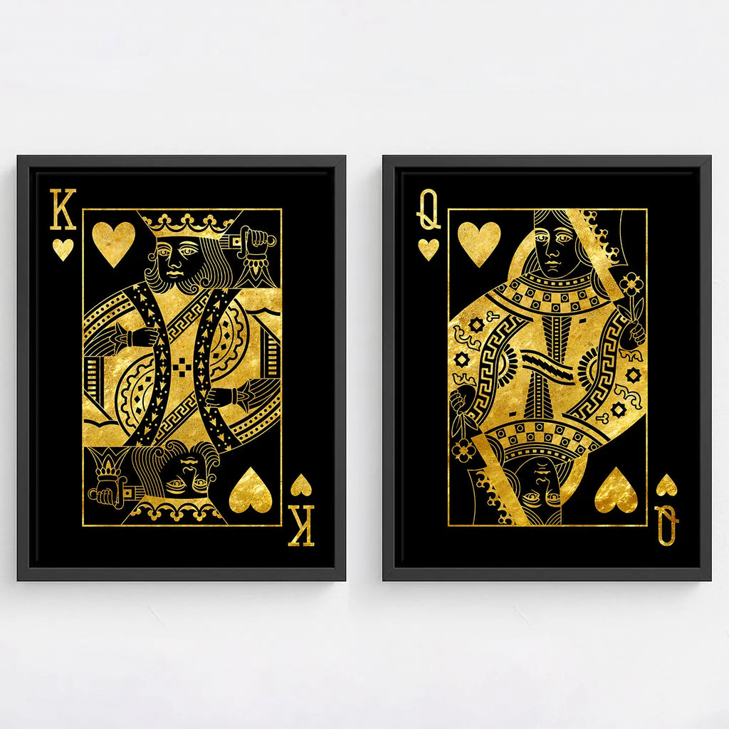 Zestaw Karty - King & Queen of Hearts