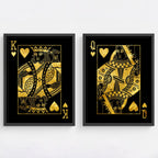 Zestaw Karty - King & Queen of Hearts