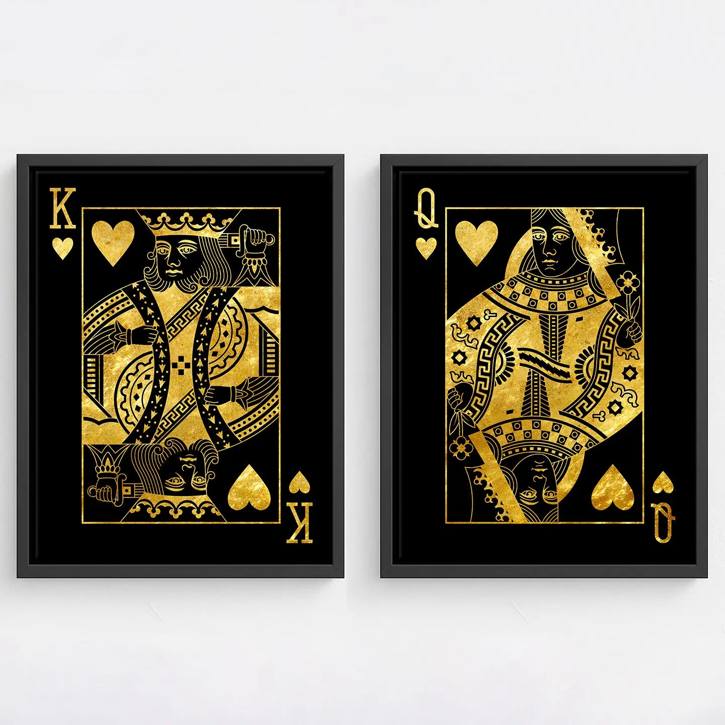 Zestaw Karty - King & Queen of Hearts