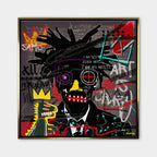 Obraz na płótnie Basquiat Legend 2, sztuka nowoczesna w stylu neoekspresjonizmu, wydruk galeryjny Huephant, limitowana edycja.