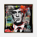 Nowoczesny obraz na płótnie Thomas "Fu**in" Shelby. Wydruk galeryjny w stylu street art z graffiti, motywacyjny obraz do biura i salonu.
