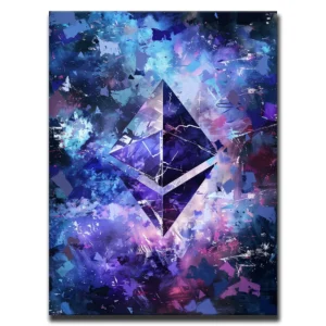 Canvas obraz na płótnie ethereum plakat krypto bullrun kryptowaluta kryptowaluty coin eth sukces giełda pieniądze