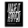 plakat motywacyjny make it happen poster motivational motywacja obraz na ścianę