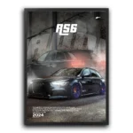 plakat motoryzacyjny na ścianę audi rs6