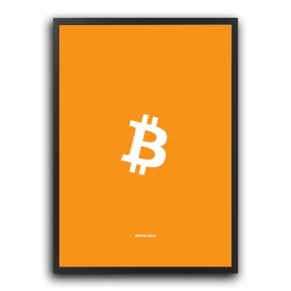 poster plakat bitcoin crypto krypto kryptowaluty kryptowaluta obraz z bitcoinem