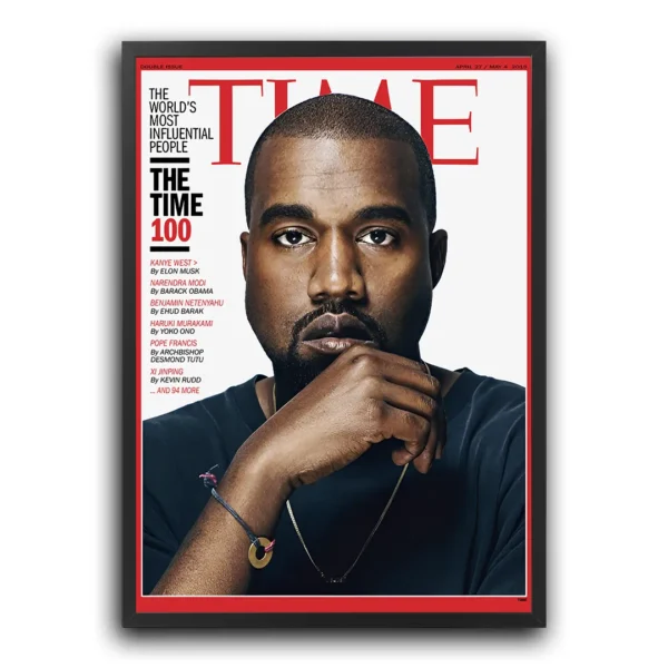 trendy poster plakat kanye west it ye time raper hiphop usa obraz