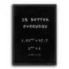 motivational poster plakat motywacyjny 1% better everyday cytat motywacyjny