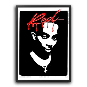 poster playboi carti whole lotta red plakat z okładką albumu whole lotta red plakat muzyczny music poster rap poster rapowy plakat usa muzyka hiphop