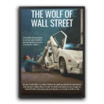 poster wolf of wall street tipsy wolfie plakat wilk z wall street