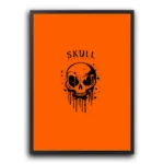 halloween poster skull plakat hallowenowy czaszka