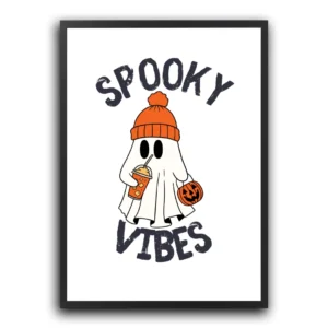 halloween poster spooky vibes plakat ghost