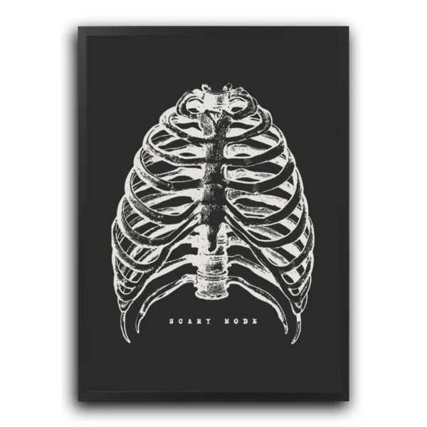 halloween skeleton poster plakat halloweenowy szkielet