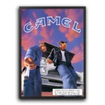 plakat camel car meet retro poster reto cig 90s