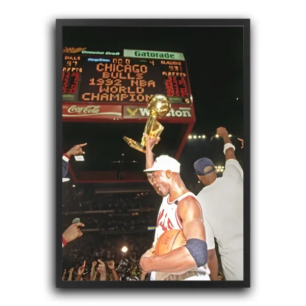 poster plakat nba michael jordan winner